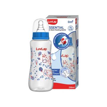 LuvLap Baby Feeding Bottle 250 ml (Blue)